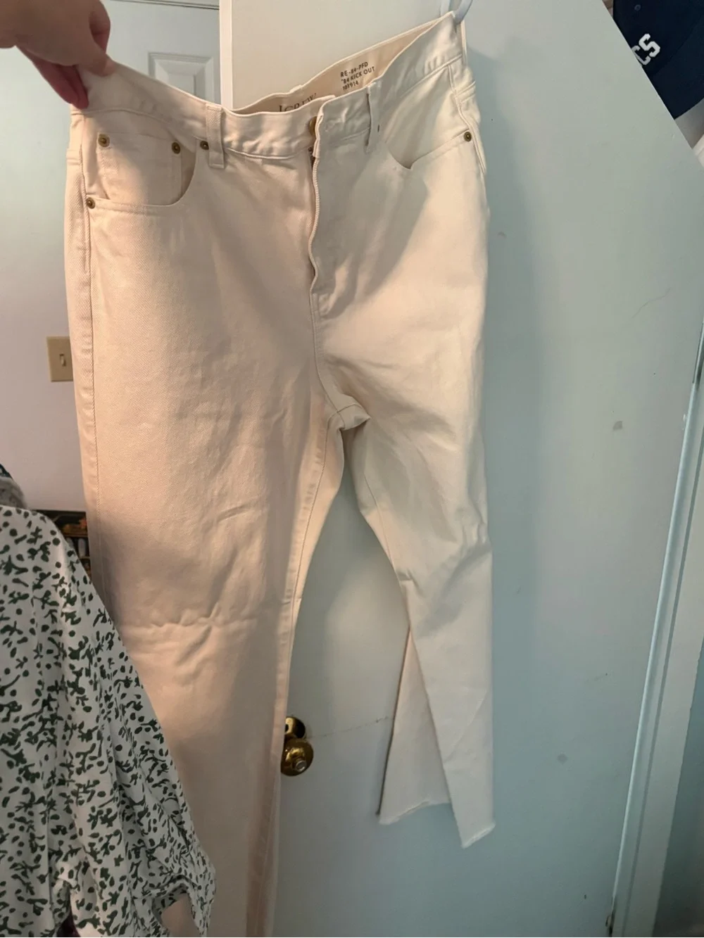 J.Crew Women's Cream Boot Cut Jeans